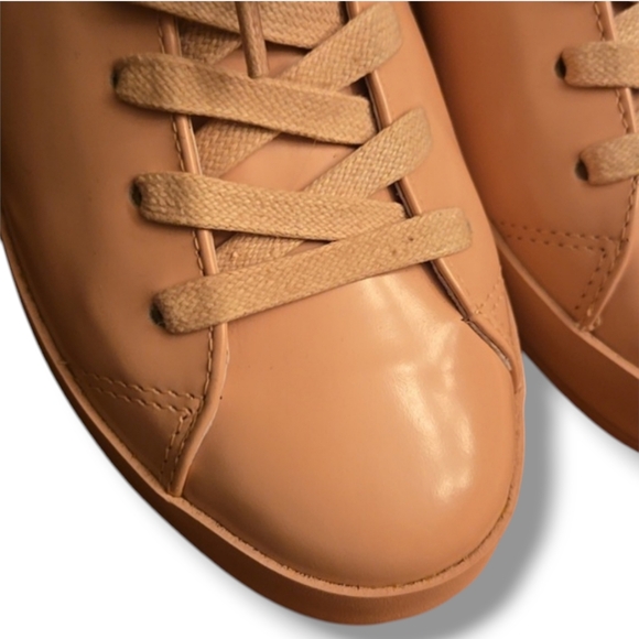 Rag & Bone Spazzolato Pink Leather Sneakers - Picture 6 of 11